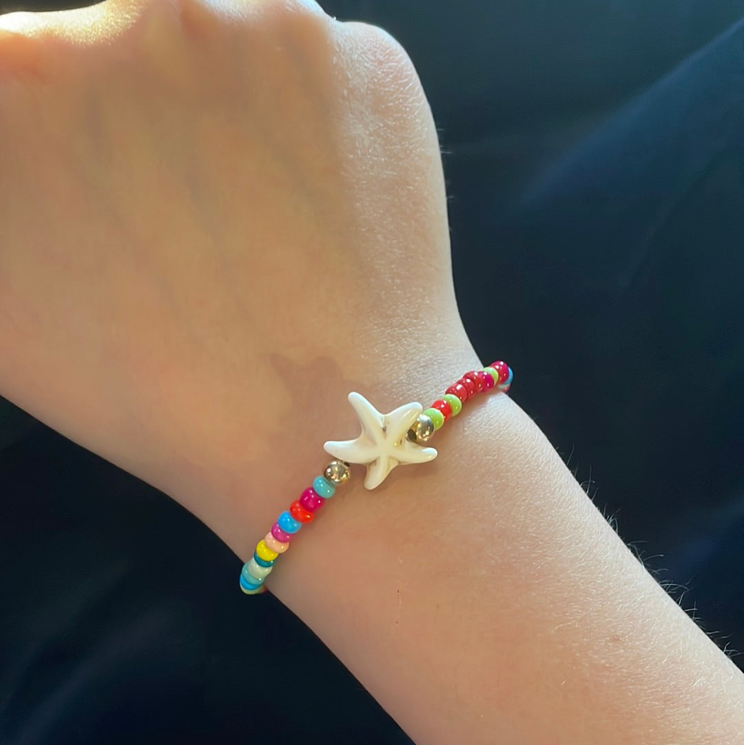 Random mixed starfish bracelet